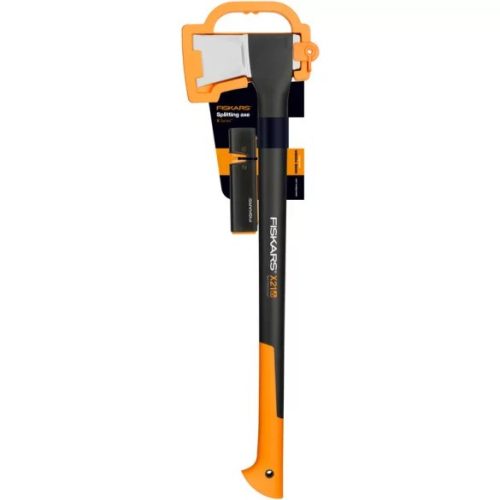 Fiskars X21 hasítófejsze (L) + Xsharp fejsze- és késélező