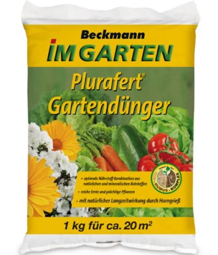 Beckmann Plurafert univerzális szerves-ásványi növénytáp kerti növényekhez 1 kg