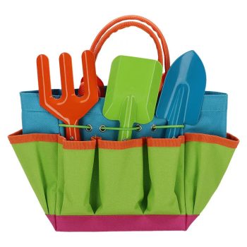 Gyerek szerszámos táska, kerti szerszámokkal