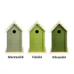 Madárház, 3 féle zöld színben 