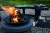 Tűzrakó tál kerek gránit lapon