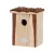 Madárház fakéreg tetővel, ökörszemnek