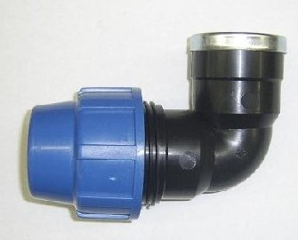 KPE könyök B 40 x 1"