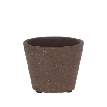 Terrakotta virágcserép, sötétbarna, 9 cm átmérőjű