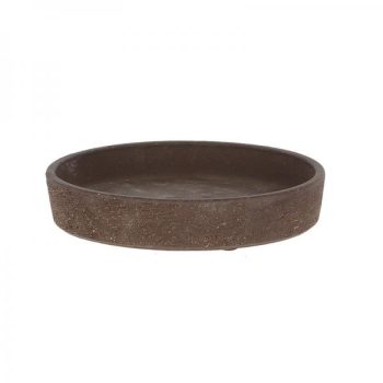   Terrakotta virágcserép alátét, sötétbarna, 15 cm átmérőjű