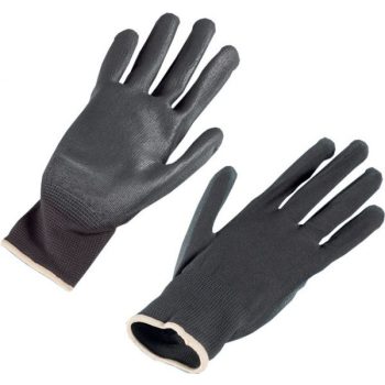 Kesztyű mártott, szürke, nem bliszteres, 8-10 méret