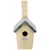 Fa madárház cink tetővel, 30 cm