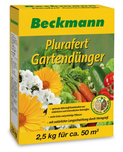 Beckmann Plurafert univerzális szerves-ásványi növénytáp kerti növényekhez 2,5 kg